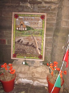 Walkley's Well Dressing Commemorates the First World War